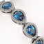 16.59 CTW London Topaz & Diamond Halo Bracelet 10K - 3