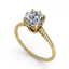1.0 CTW Certified VS/SI Cushion Diamond Ring 14K Yellow - 2
