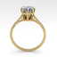 1.0 CTW Certified VS/SI Cushion Diamond Ring 14K Yellow - 3