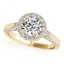 2.15 CTW Certified VS/SI Diamond Solitaire Halo Ring