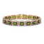 26.38 CTW Tourmaline & Diamond Halo Bracelet 10K Rose