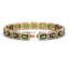 26.38 CTW Tourmaline & Diamond Halo Bracelet 10K Rose - 2