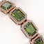 26.38 CTW Tourmaline & Diamond Halo Bracelet 10K Rose - 3