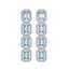 11.13 CTW Sky Topaz & Diamond Halo Earrings 10K White
