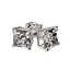 1 CTW Certified VS/SI Quality Princess Diamond Stud - 3