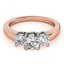 2 CTW Certified VS/SI Diamond 3 Stone Solitaire Ring