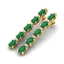 7 CTW Emerald & VS/SI Diamond Tennis Earrings 10K