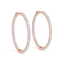 0.75 CTW Diamond VS/SI Certified 20 Mm Hoop Earrings - 2