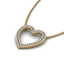 2 CTW VS/SI Diamond Heart Halo Designer Necklace 14K - 2