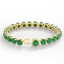 46 CTW Emerald & Micro Pave VS/SI Diamond Halo Bracelet - 3