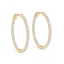 1.25 CTW Diamond VS/SI Certified 25 Mm Hoop Earrings - 2