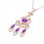 5.50 CTW Amethyst & Micro Pave VS/SI Diamond Heart - 2