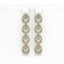 5.22 CTW Pear Diamond Designer Earrings 18K Yellow Gold