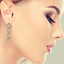 5.22 CTW Pear Diamond Designer Earrings 18K Yellow Gold - 3