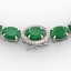 92 CTW Emerald & VS/SI Diamond Tennis Micro Pave Halo
