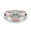 1.25 CTW Certified VS/SI Diamond 2 Stone Ring 14K White