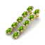 6 CTW Peridot & VS/SI Diamond Tennis Earrings Yellow