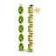 6 CTW Peridot & VS/SI Diamond Tennis Earrings Yellow - 2