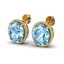 25 CTW Sky Blue Topaz & Micro VS/SI Diamond Halo