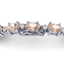 11 CTW Morganite & VS/SI Diamond Eternity Bracelet 10K