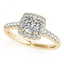 1.16 CTW Certified VS/SI Cushion Diamond Solitaire Halo