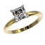 1.25 CTW Certified VS/SI Quality Princess Diamond - 2