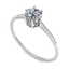 0.51 CTW VS/SI Diamond Art Deco Ring 14K White Gold - 2