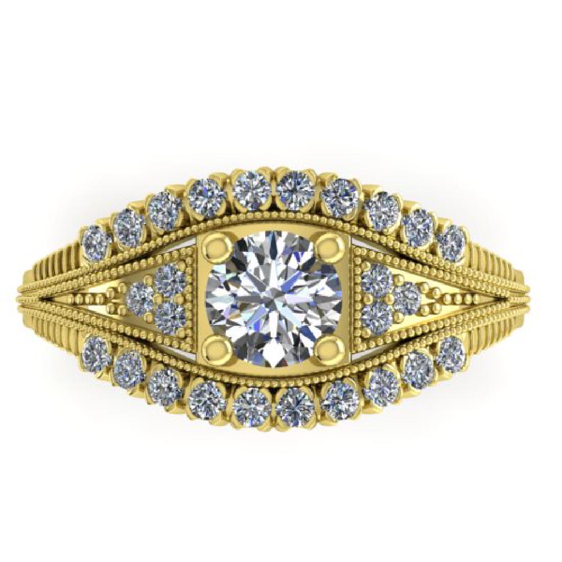1.50 CTW Solitaire Certified VS/SI Diamond Ring 18K: REF-259T5M -32848 ---- 1.50 CTW Solitaire Certified VS/SI Diamond Ring 18K Yellow Gold ---- Luxury Designer Brand Ring Appraised at $15,700 Certificate Number US32848 18k Yellow gold, Ring Size is 7, 