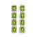 11.98 CTW Peridot & Diamond Halo Earrings 10K Rose Gold