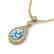 2.25 CTW Sky Blue Topaz & Micro Pave VS/SI Diamond