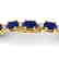 15 CTW Sapphire & VS/SI Diamond Eternity Bracelet 10K