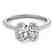 1.33 CTW Certified VS/SI Diamond Solitaire Halo Ring