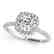 1.5 CTW Certified VS/SI Diamond Solitaire Halo Ring 14K