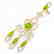 11 CTW Peridot & Micro Pave VS/SI Diamond Earrings 14K