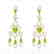 11 CTW Peridot & Micro Pave VS/SI Diamond Earrings 14K - 2