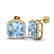 12 CTW Sky Blue Topaz & Micro Halo VS/SI Diamond - 2