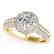 1.5 CTW Certified VS/SI Diamond Solitaire Halo Ring 14K - 2