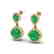 7 CTW Emerald & Micro Pave VS/SI Diamond Earrings