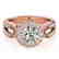 1.4 CTW Certified VS/SI Diamond Solitaire Halo Ring 14K