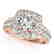 2.5 CTW Certified VS/SI Diamond Solitaire Halo Ring 14K