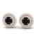 2 CTW Micro Pave VS/SI Diamond Stud Earrings Halo 14K
