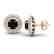 2 CTW Micro Pave VS/SI Diamond Stud Earrings Halo 14K - 2