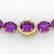 175 CTW Amethyst & VS/SI Diamond Halo Micro Solitaire