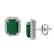 10.40 CTW Emerald & Micro Pave VS/SI Diamond Halo - 2