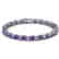 12 CTW Amethyst & VS/SI Diamond Eternity Bracelet 10K - 2