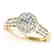 1.3 CTW Certified VS/SI Diamond Solitaire Halo Ring 14K