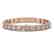 15.87 CTW Princess Diamond Designer Bracelet 18K Rose - 2