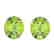 18 CTW Peridot Designer Solitaire Stud Earrings 18K