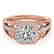 1.3 CTW Certified VS/SI Diamond Solitaire Halo Ring 14K