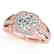 1.3 CTW Certified VS/SI Diamond Solitaire Halo Ring 14K - 2